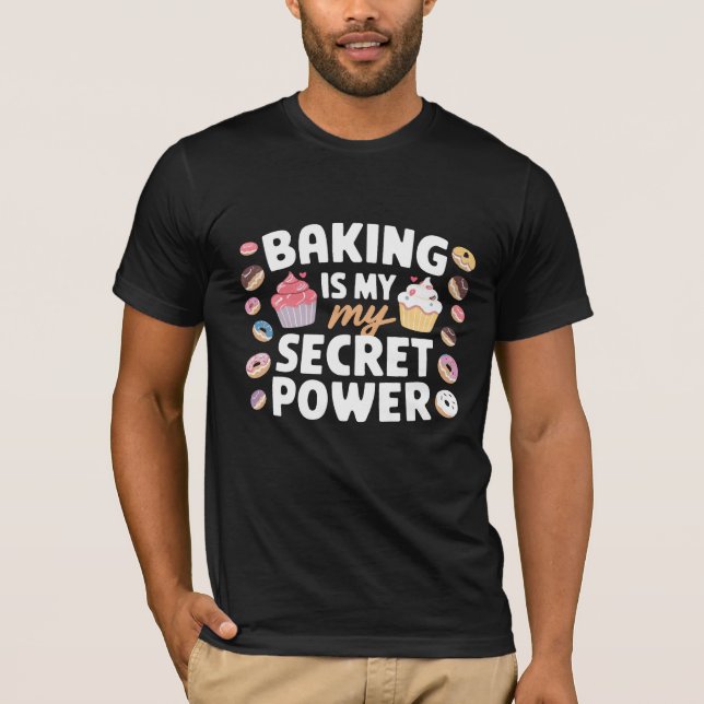 Cooking Is My Favorite Hobby Culinary Typography T-Shirt (Front)