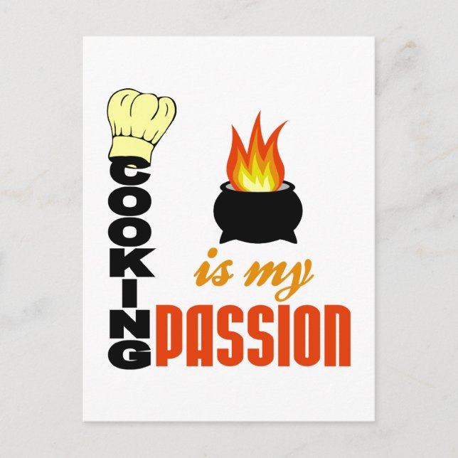 Cooking Is My Passion postcard (Front)