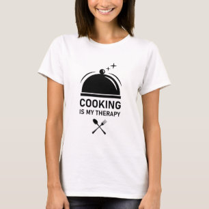 Cooking Is My Therapy - Cook Chef T-Shirt