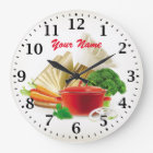 Cooking Kitchen Personalizable Wall Clock