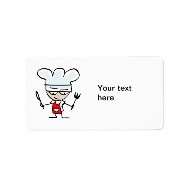 Cooking labels for recipes or ingredients Stickers (Front)