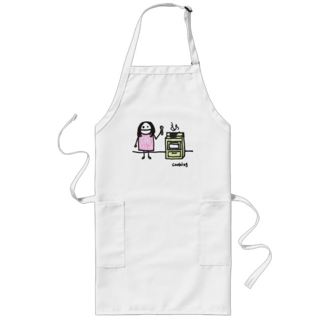 cooking long apron (Front)