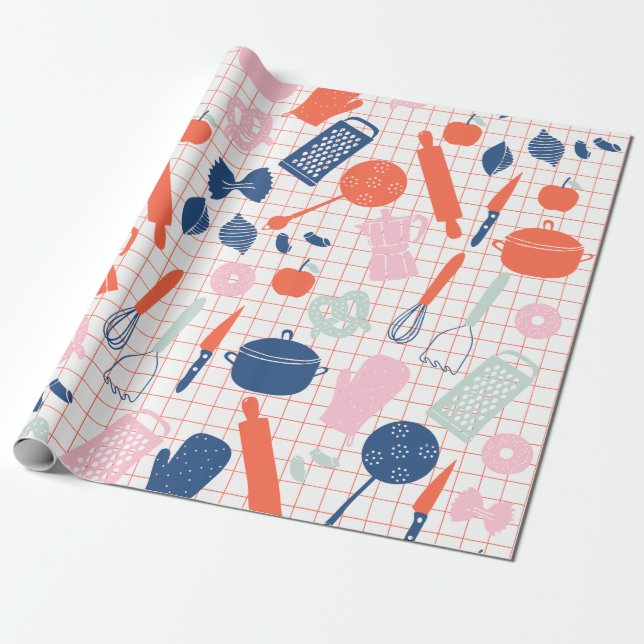 Cooking Lover Wrapping Paper (Unrolled)