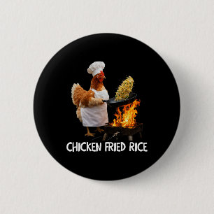 Cooking Meme Chicken Chef Funny Humour Chicken Fri 6 Cm Round Badge