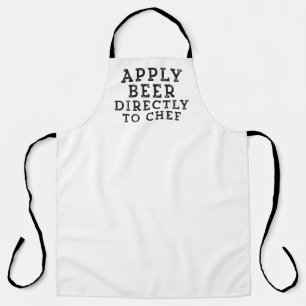 Cooking Methods, Apply beer directly to chef Apron