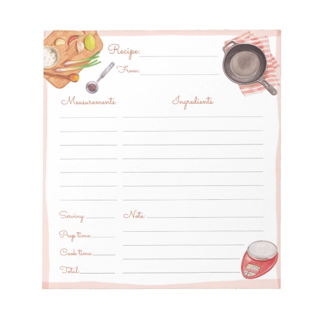 Cooking Notepads (Front)