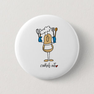 Cooking Nut 6 Cm Round Badge