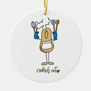Cooking Nut T-shirts and Gifts Ceramic Ornament
