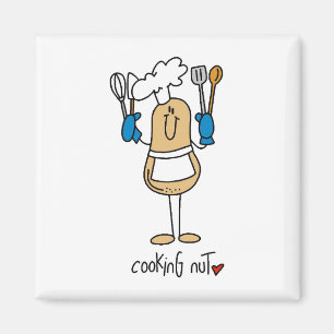 Cooking Nut T-shirts and Gifts Magnet