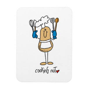 Cooking Nut T-shirts and Gifts Magnet