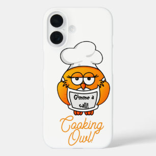 Cooking Owl - Gimme a call iPhone 16 Case