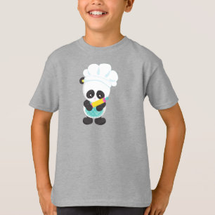Cooking Panda, Baking Panda, Apron, Rolling Pin T-Shirt