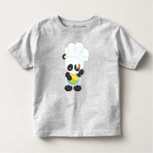 Cooking Panda, Baking Panda, Apron, Whisking Bowl Toddler T-Shirt