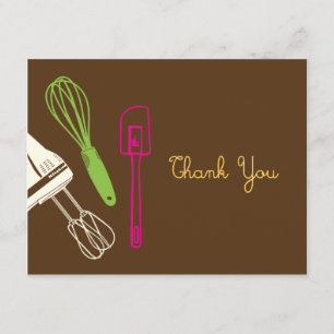Cooking Party Thank You Card
