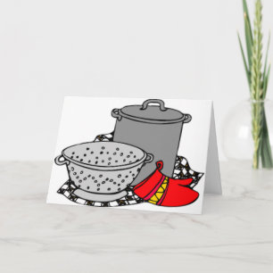 Cooking Pot & Strainer Card