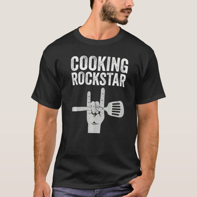 Cooking rockstar, chef, epicure, gastronome, foodi T-Shirt (Front)