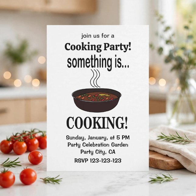 Cooking Something is Cooking Invitation (Creator Uploaded)