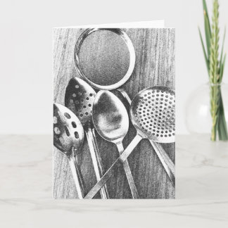 Cooking Spoons Blank Note Card