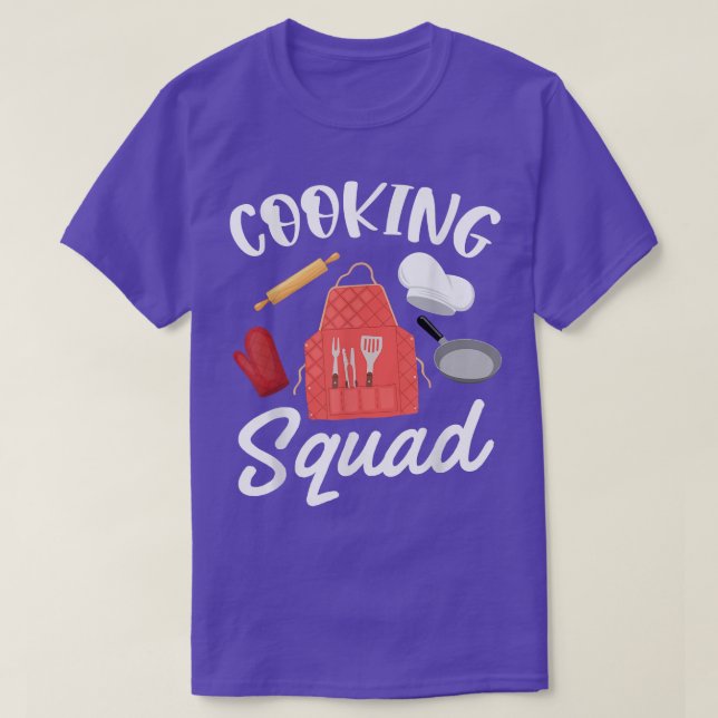 Cooking Squad Funny Hobby Chef Baking Gift  T-Shirt (Design Front)