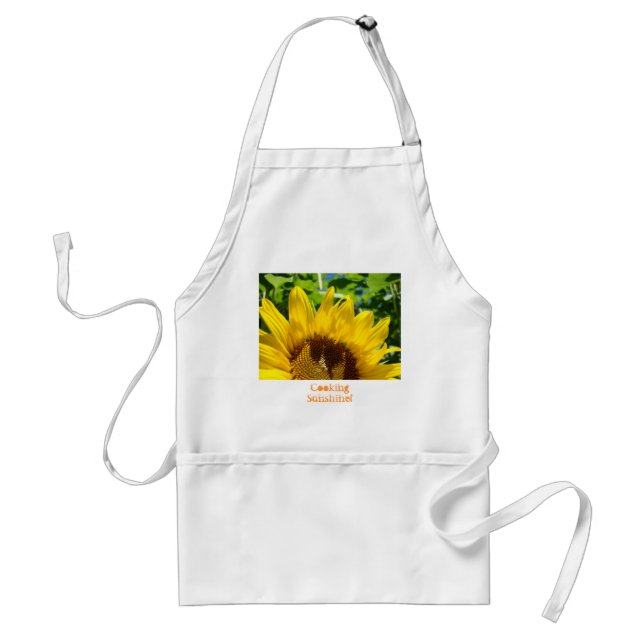 Cooking Sunshine! apron gifts Sunflower Floral (Front)