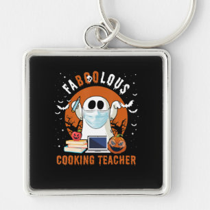 Cooking Teacher Ghost Boo Cook Lover Funny Gift Key Ring