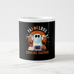 Cooking Teacher Ghost Boo Cook Lover Funny Gift Large Coffee Mug