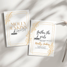 Cooking theme Bachelorette party invitation Card