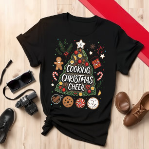 Cooking Up Christmas Cheer Festive Holiday Design T-Shirt