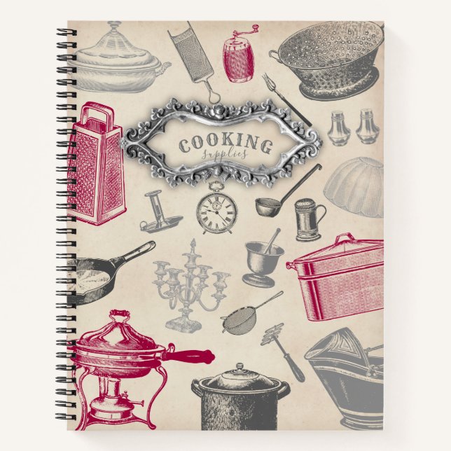 Cooking Vintage Style Notebook (Front)