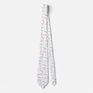 Cooking Well With Love Pattern Tie
