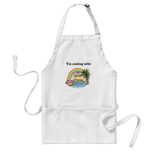 Cooking with Aloha Spirit Standard Apron (Front)