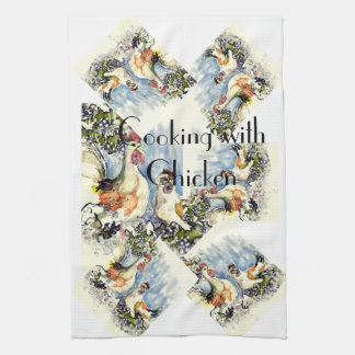 Cooking with Chicken Tea Towel