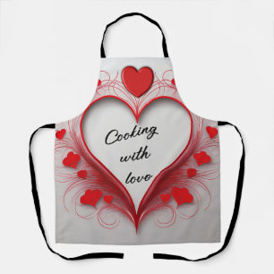 Cooking with Love All-Over Print Apron