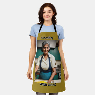 Cooking with Love Olive Adult Apron