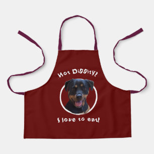 Cooking with our Rottweiler Personalise Apron