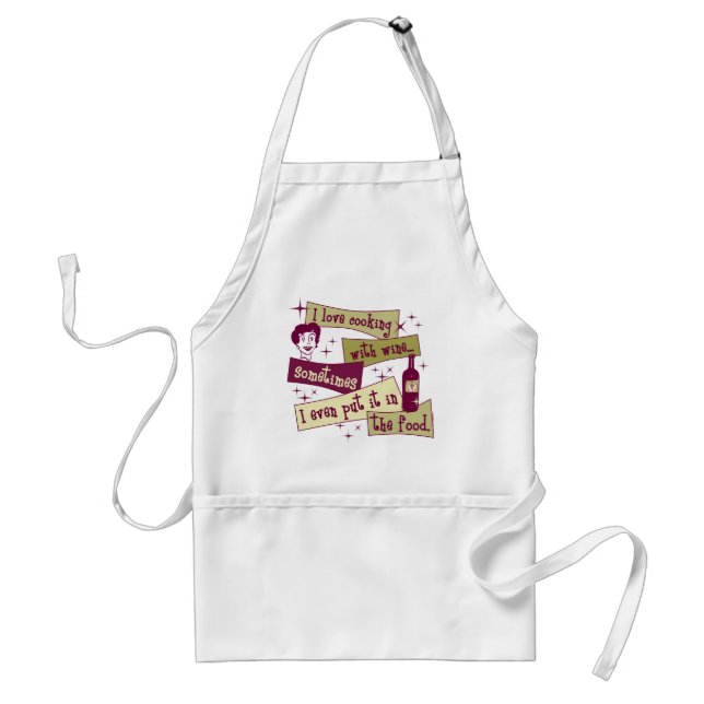 Cooking With Wine Apron (Front)