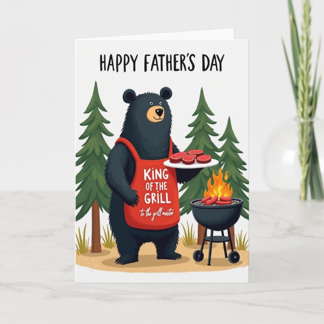 Cookout Scene Fathers Day Card (Front)