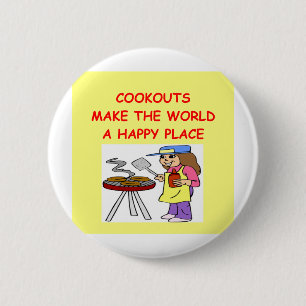 cookouts 6 cm round badge