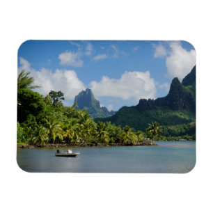 Cook's Bay, Moorea rectangular magnet
