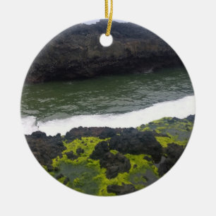 Cook's Chasm, Cape Perpetua, OR Ceramic Ornament