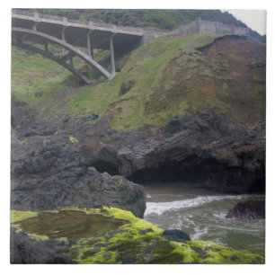Cook's Chasm, Cape Perpetua, OR Ceramic Tile