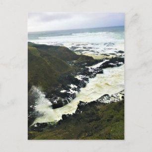 Cook's Chasm, Cape Perpetua, Oregon Coast Postcard