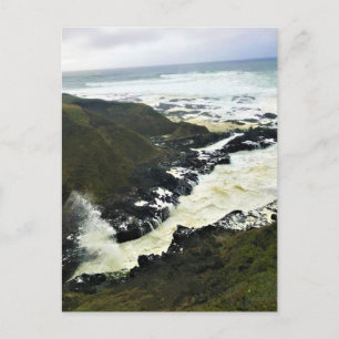 Cook's Chasm, Cape Perpetua, Oregon Coast Postcard