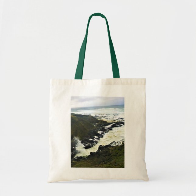 Cook's Chasm, Cape Perpetua, Oregon Coast Tote Bag (Front)