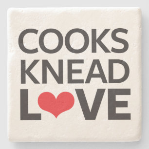 Cooks Knead Love Stone Coaster