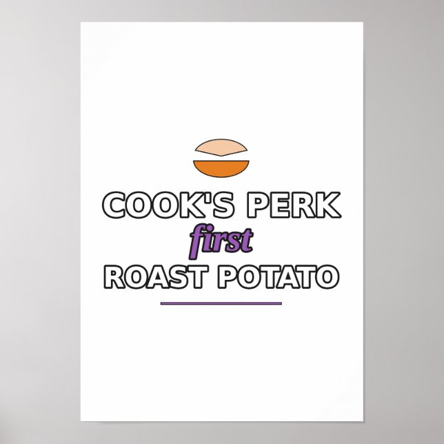 Cook's Perk: First Roast Potato Poster (Front)