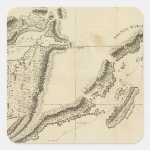 Cooks River, Alaska Square Sticker