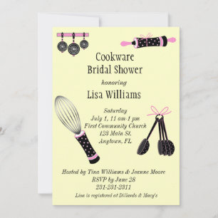 Cookware Bridal Shower Invitation