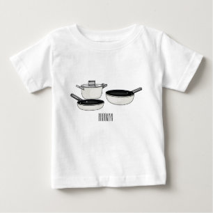 Cookware sets cartoon illustration baby T-Shirt