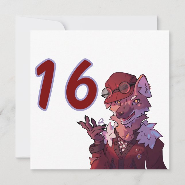 Cool 16, wolf card (Front)